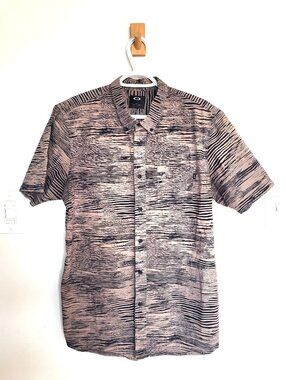 Oakley Men's Woven Short-Sleeve Button-Down Shirt - Size Large